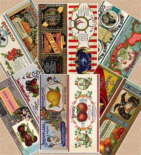 Free Printable Can Labels Vintage Brands Images For Decoupage And
