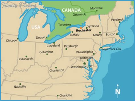 Northeastern United States Map Travelsfinderscom