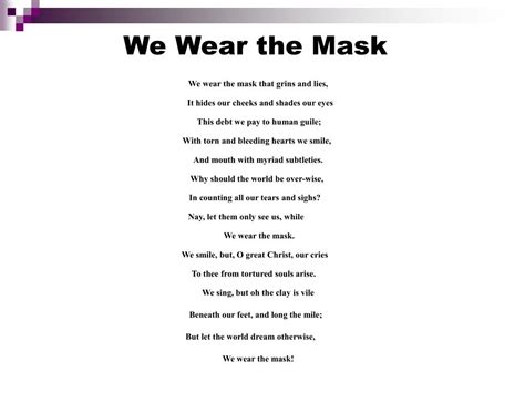 Ppt We Wear The Mask Powerpoint Presentation Free Download Id3032115