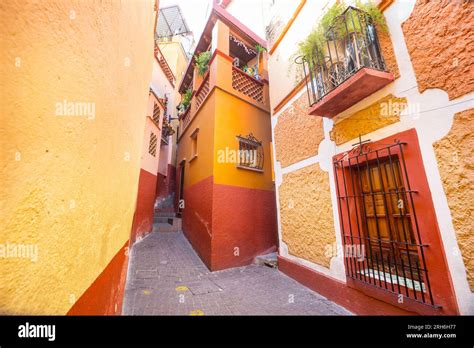 Colonial Historical City Guanajuato Famous Alley Of The Kiss Callejon