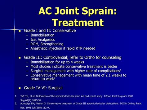 Ac Joint Sprain Treatment
