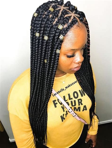 So braids keep the hair stretched so that it can grow without any problems and issues. Trendy Box Braids Hairstyles for Black Women - Page 2 ...