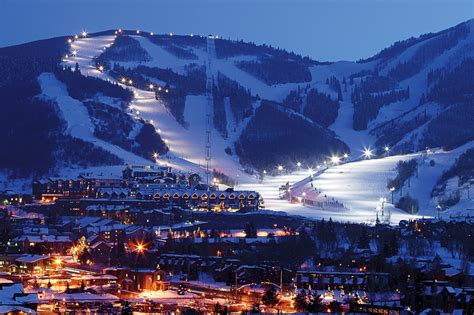 Park City Utah Usa City View At Night