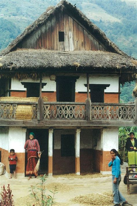 Typical Nepali House In Kanchenjungha Region Vernacular Architecture