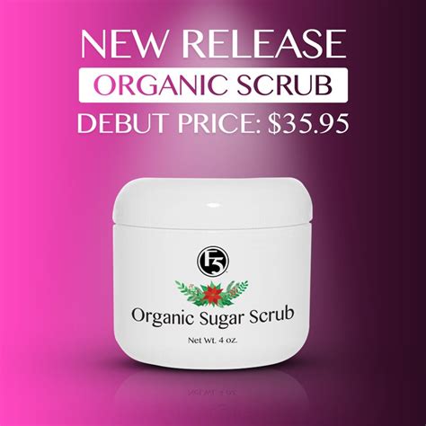 Organic Sugar Scrub While Supplies Last Facial 5 Cosmetics
