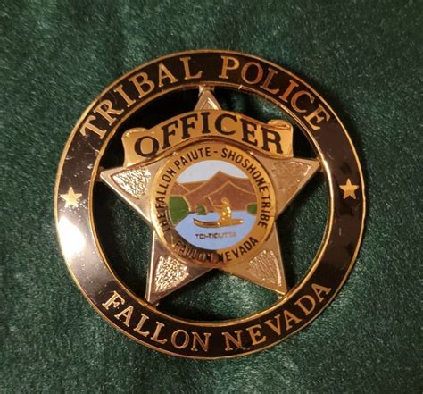 Officer Fallon Tribal Police Authentic Native American Police Badge
