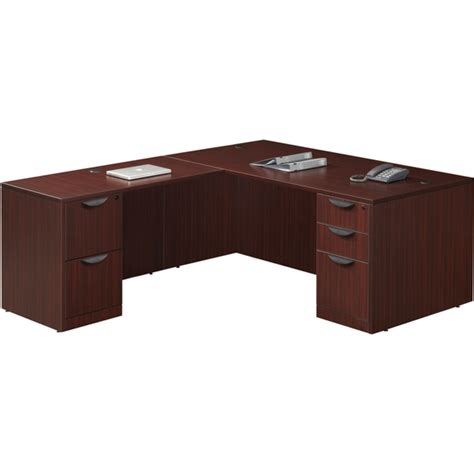 Empresario L Shaped Desk With Boxboxfile And Filefile Pedestals