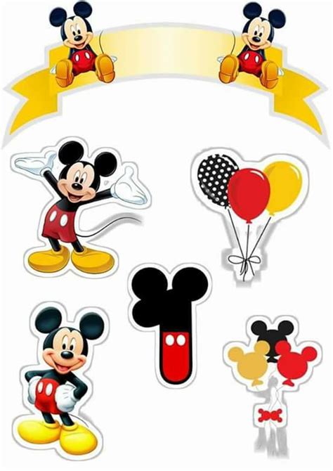 Mickey Mouse Cake Topper Printable Printable World Holiday