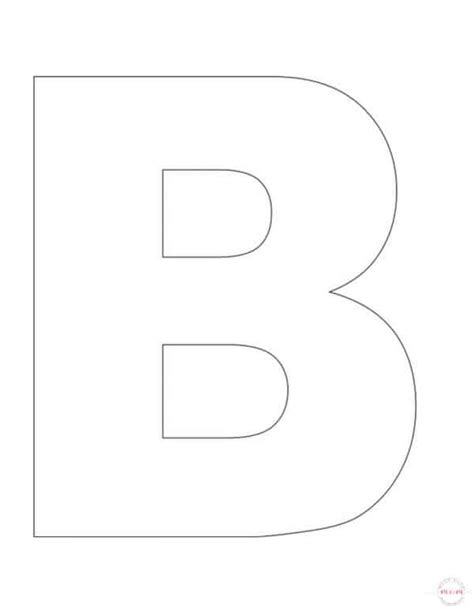 Letter B Craft Template