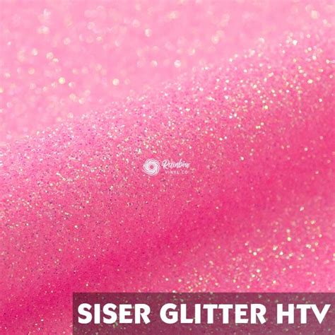 Siser Moda Glitter 2 Htv Neon Pink Rainbow Vinyl Co