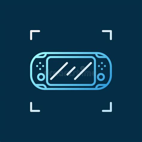Handheld Game Console Vector Linear Concept Colored Icon Stock Vector