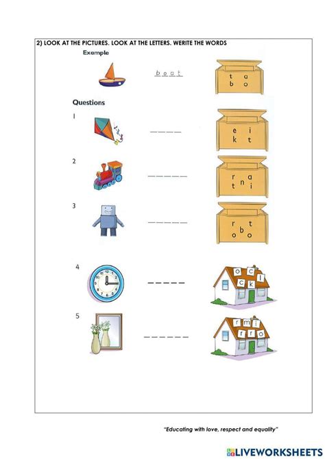 Cambridge Starters Worksheet Live Worksheets