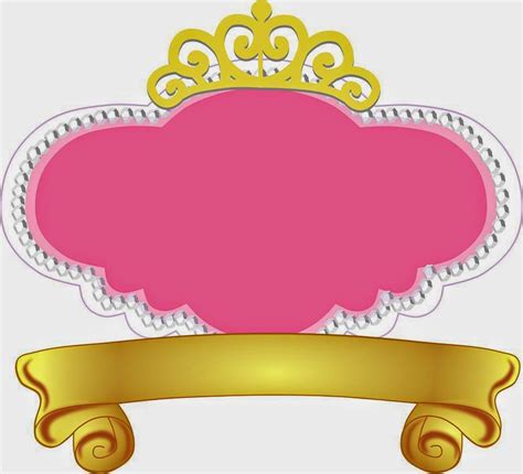 princess party  printable frames toppers  labels