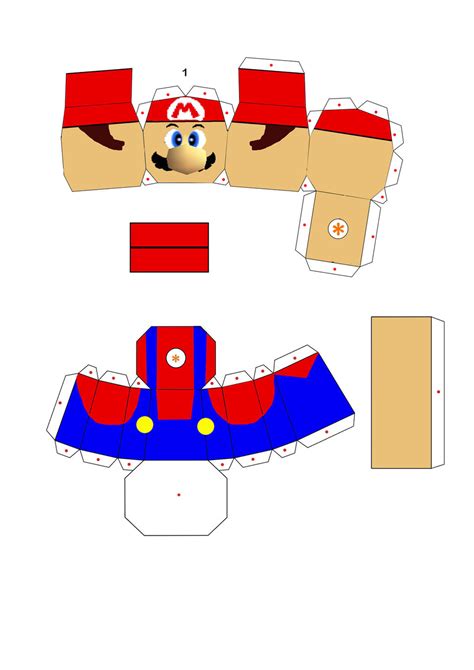Concept Super Mario Papercraft