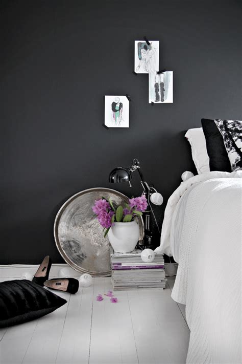 Stylish Girlish Bedroom Design Inspiration With Black Walls Digsdigs