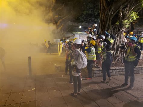 Live Updates Riot Police Fire Tear Gas To Disperse Hong Kong