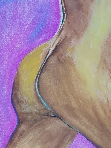 Original Oil Pastel Nude Abstract Sexy Painting Abstract Etsy Hot Sex