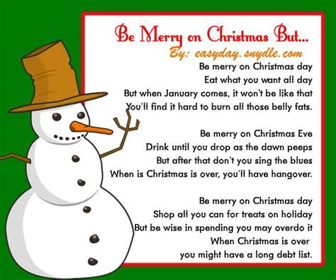 Funny Christmas Poems Easyday