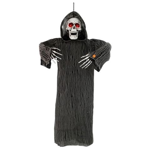How to make a popcorn hand for halloween. Halloween Decorations Hanging Animated Grim Reaper Spooky ...