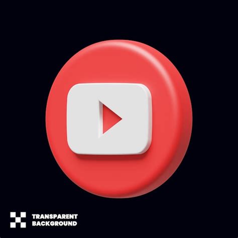 Premium Psd Youtube Social Media Icon In 3d Render