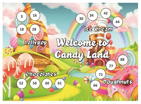 Craftgami - Candyland Theme Tambola Tickets - Housie Tickets (24 Tickets) : Amazon.in: Toys & Games