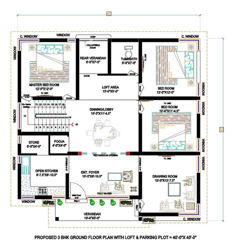 40x40 House Plans Indian Floor Plans