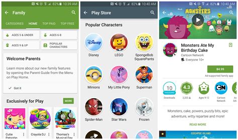 These are quite fun and help you improve the vocabulary quite tremendously. Google Play Family now live in the Play Store