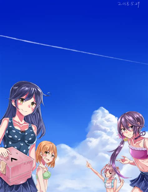 Anime Anime Girls Kantai Collection Akebono Kancolle Oboro Kancolle Sazanami Kancolle Ushio