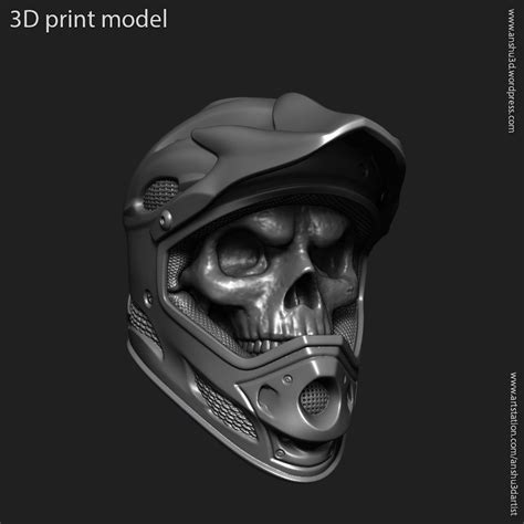 Biker Helmet Skull Vol5 Pendant Jewelry 3d Model 3d Printable Cgtrader
