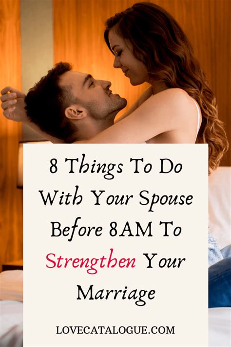 8 Things To Do With Your Spouse Before 8am Love Catalogue Build Trust In A Relationship