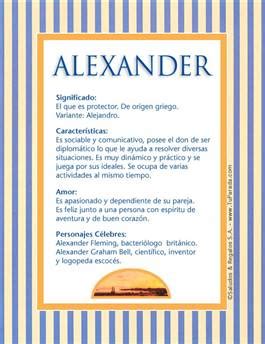 Nombre Alexander Significado Y Origen Del Nombre Alexander
