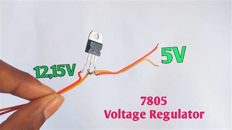 How To Make 12v To 5v Using 7805 Voltage Regulator In Hindi 🔥 Youtube