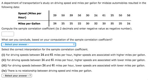 Solved A Department Of Transportations Study On Driving