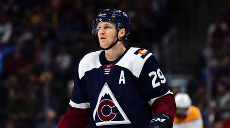 #29 for the colorado avalanche. Nathan MacKinnon goes to All-Star Weekend to avoid suspension
