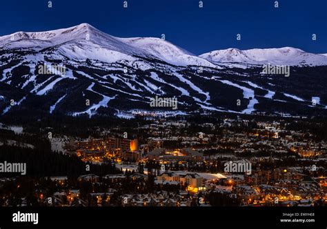 Ski Slopes Breckenridge Colorado Usa Stock Photo Alamy