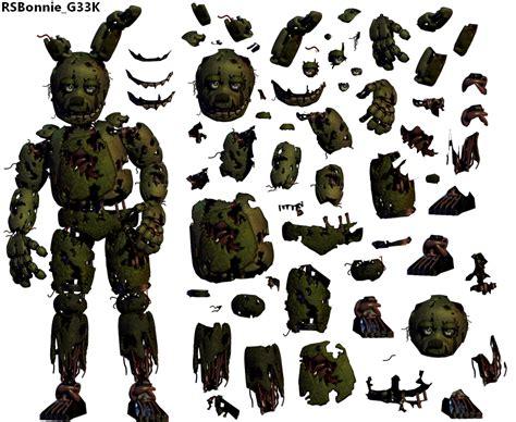 Unwithered Salvage Springtrap Fnaf 3 Springtrap Full
