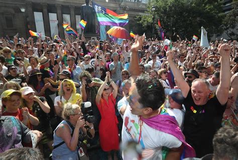Remember This Forever Yes Supporters Celebrate Same Sex Marriage
