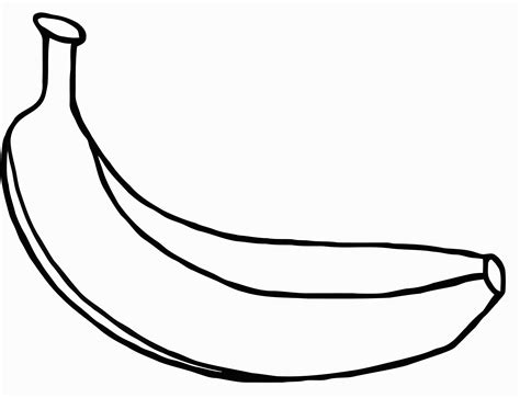 Simple And Striking Banana Clipart In Black And White 12985 The Best