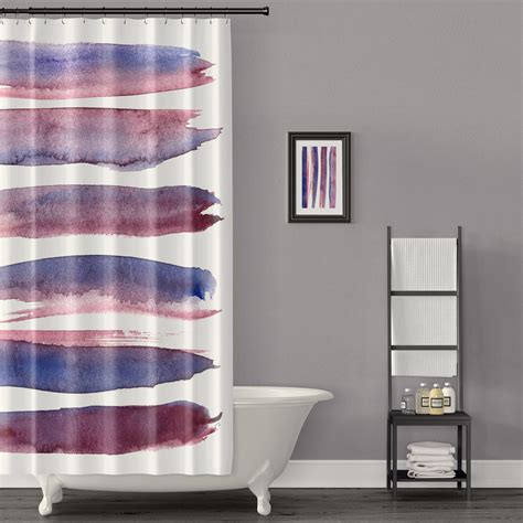 Watercolor Shower Curtains Beautiful And Unique Bathroom Decor Ideas