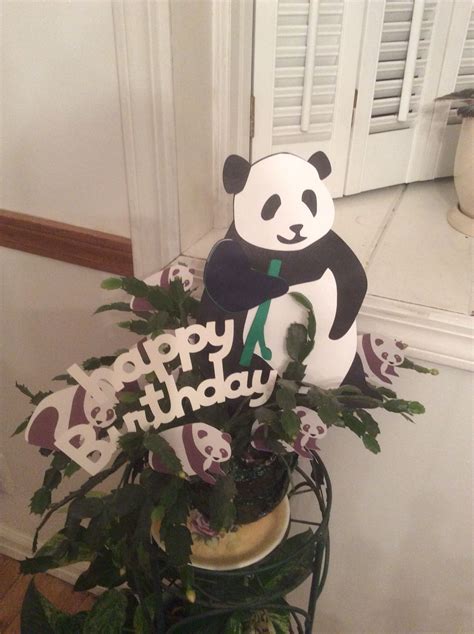 Panda Centerpiece For Birthday Panda Birthday Birthday Panda