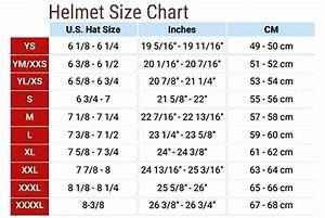 Kids Motorcycle Helmet Near Me Size Chart