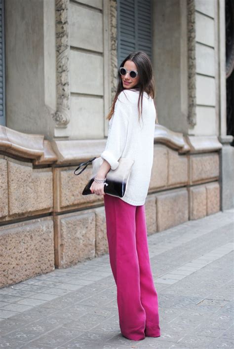 Fuchsia Trousers Street Style Style Fashion