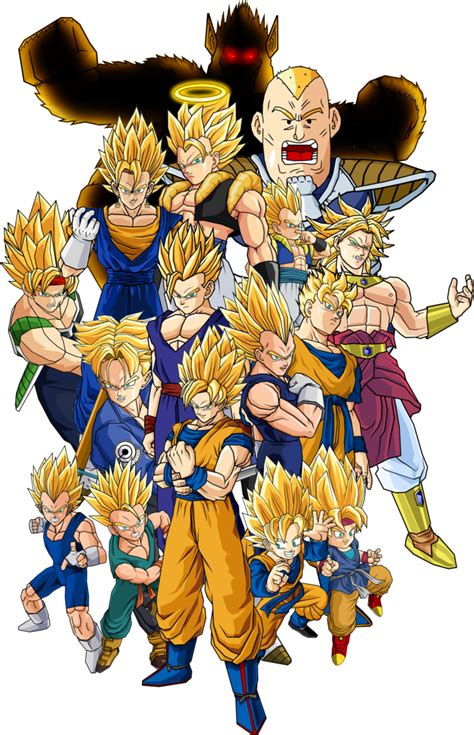 Regardless of your overall feelings on as universe 7's twin universe, u6 was the first new universe audiences got a chance to see. Image - All super saiyans by db own universe arts-d4tgzvs.png | Dragonball Fanon Wiki | FANDOM ...