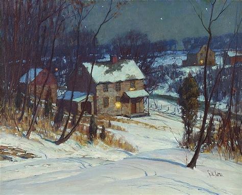 George Sotter Pennsylvania Impressionist The Neighbors House 15 12