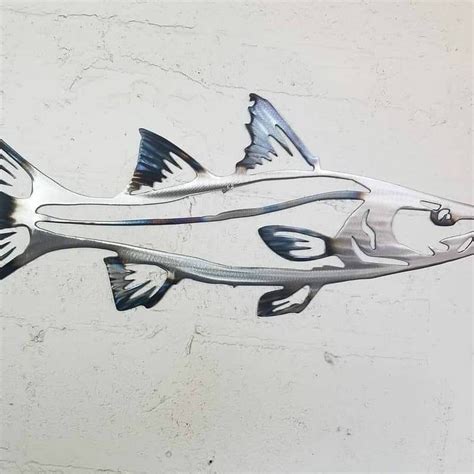 Snook Metal Wall Art Fish Decor Custom Art Work Steel Etsy