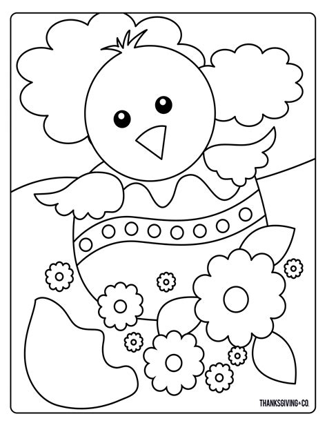 Easter Chicken Coloring Pages Coloring Home