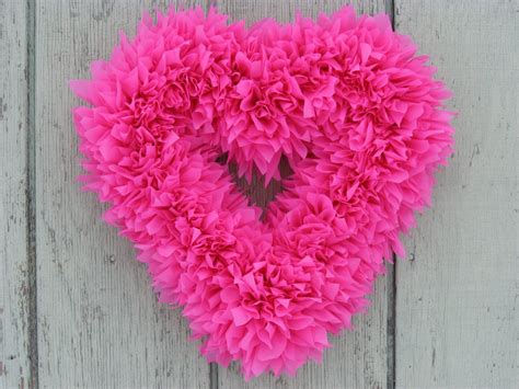 Pink Heart Wreath Valentines Wreath Baby Girl Wreath