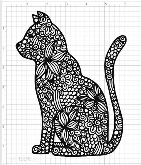 635 Free Cat Mandala Svg Files Svgpngeps And Dxf File Include
