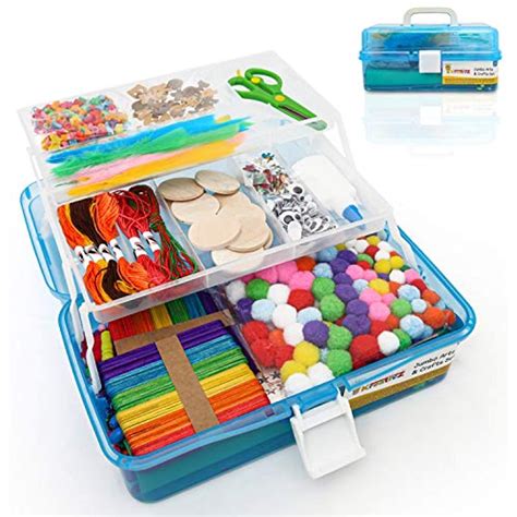 Kreativz Jumbo Arts And Crafts Supplies Set For Kids Table Craft Kit