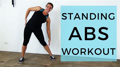 Minute Standing Abs Workout To Flatten Your Belly Belly Fat Burning Exercises No